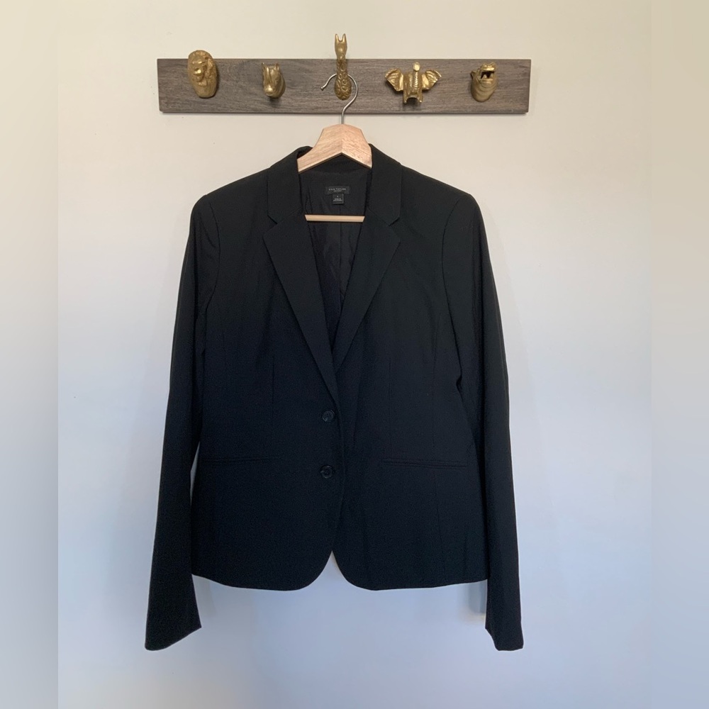 Black Ann Taylor Suit Jacket Blazer